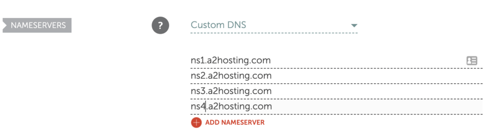 setting up name servers for cpanel web hosting